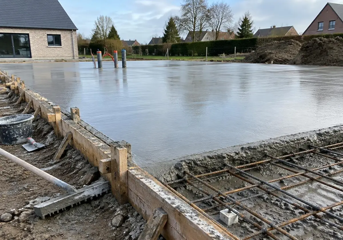 Maçonnerie à Ailly-sur-Noye — chantier Panchaud Villa