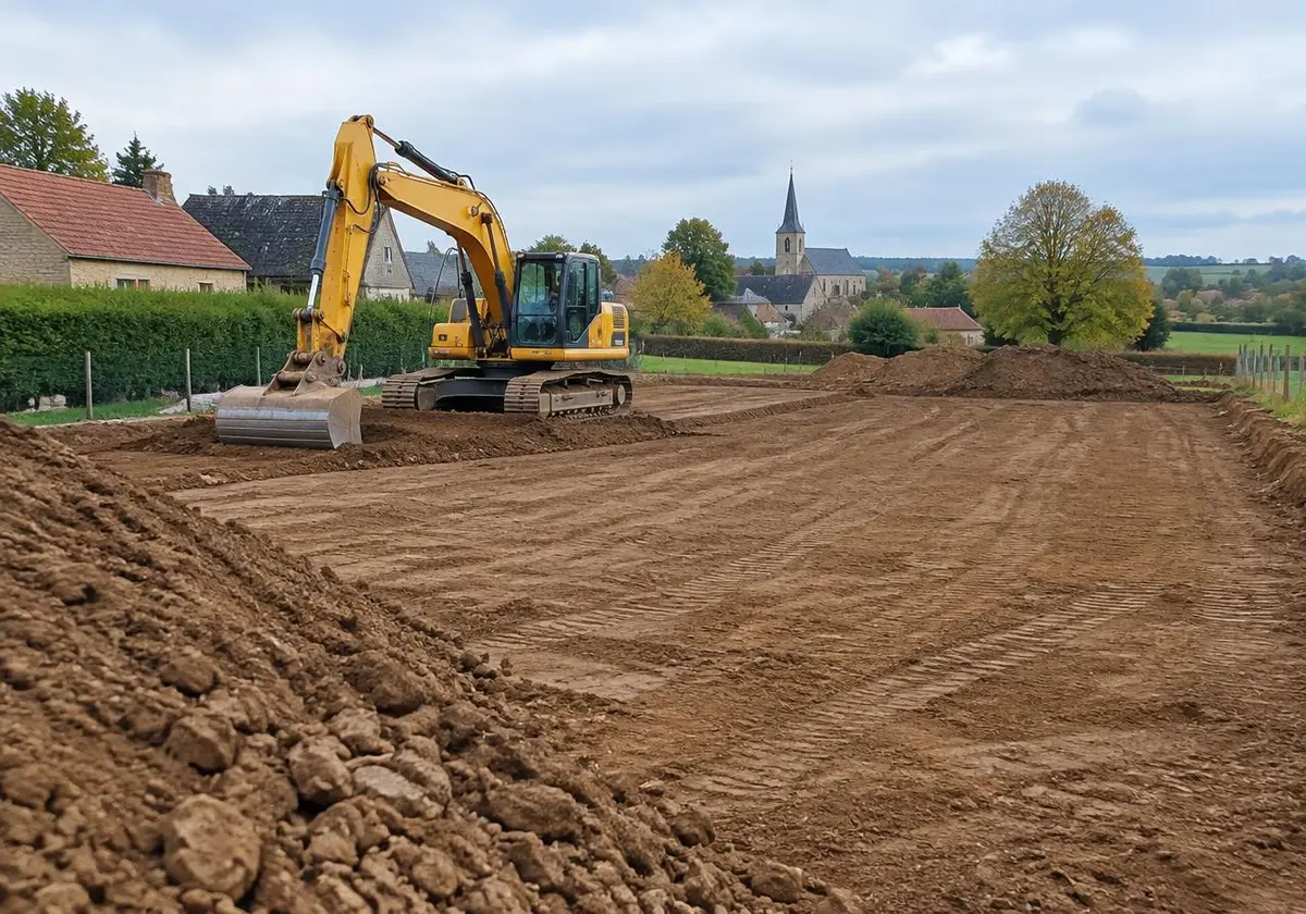 Terrassement à Ailly-sur-Noye — chantier Panchaud Villa